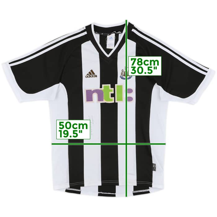 2001-03 Newcastle Signed Home Shirt - 8/10 - (M)