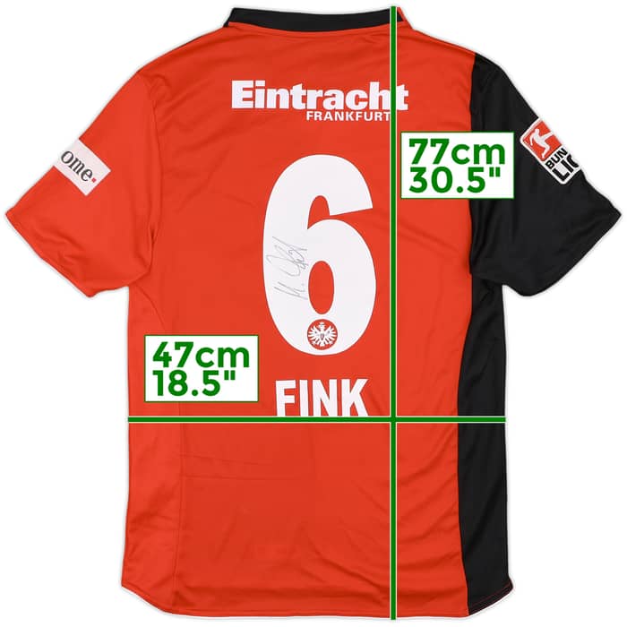 2007-09 Eintracht Frankfurt Signed Home Shirt Fink #6 - 8/10 - (S)