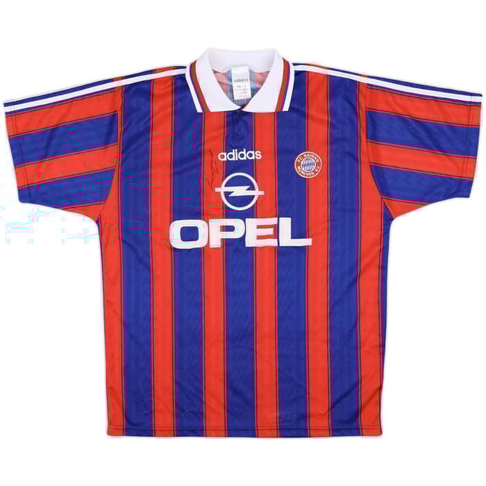 1995-97 Bayern Munich Signed Home Shirt Scholl #7 - 8/10 - (L)