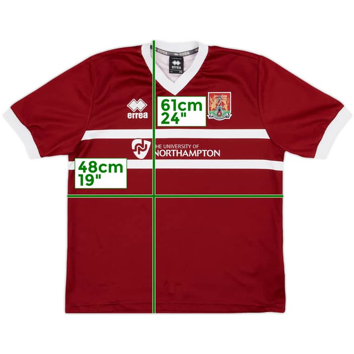 2013-14 Northampton Home Shirt - 8/10 - (XS)
