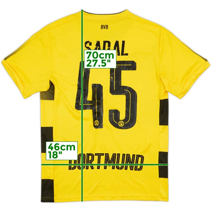 2017-18 Borussia Dortmund Home Shirt Sadal #45 - 5/10 - (S)