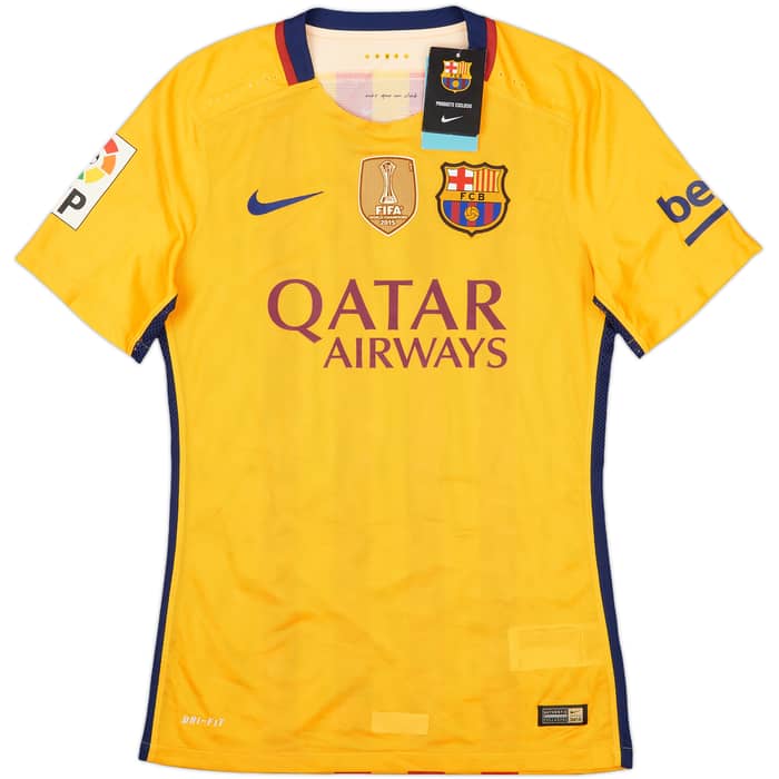 2015-16 Barcelona Authentic Away Shirt Messi #10 (S)