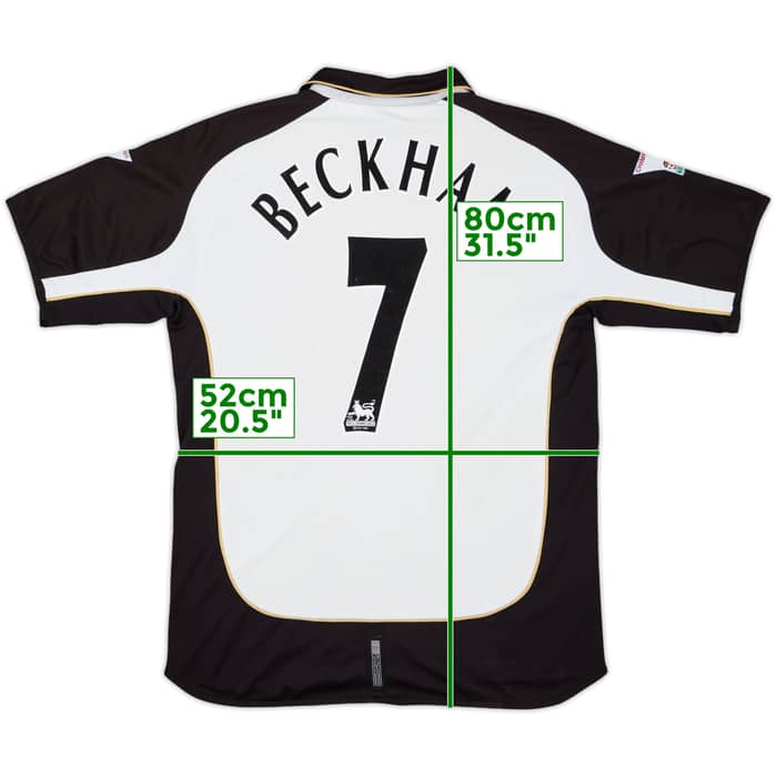 2001-02 Manchester United Centenary Away/Third Shirt Beckham #7 - 5/10 - (L)