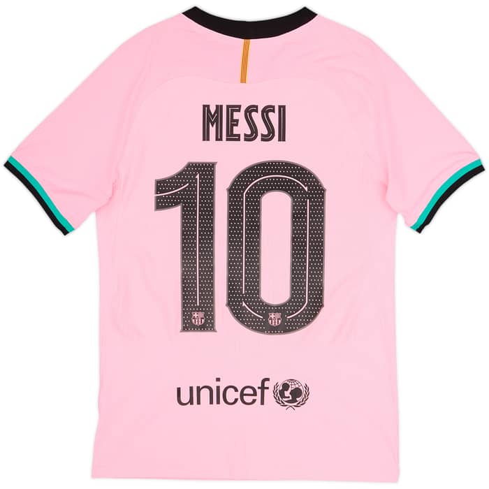 Camiseta auténtica de la tercera equipación del Barcelona 2020-21 Messi #10 - 10/10 - (S)