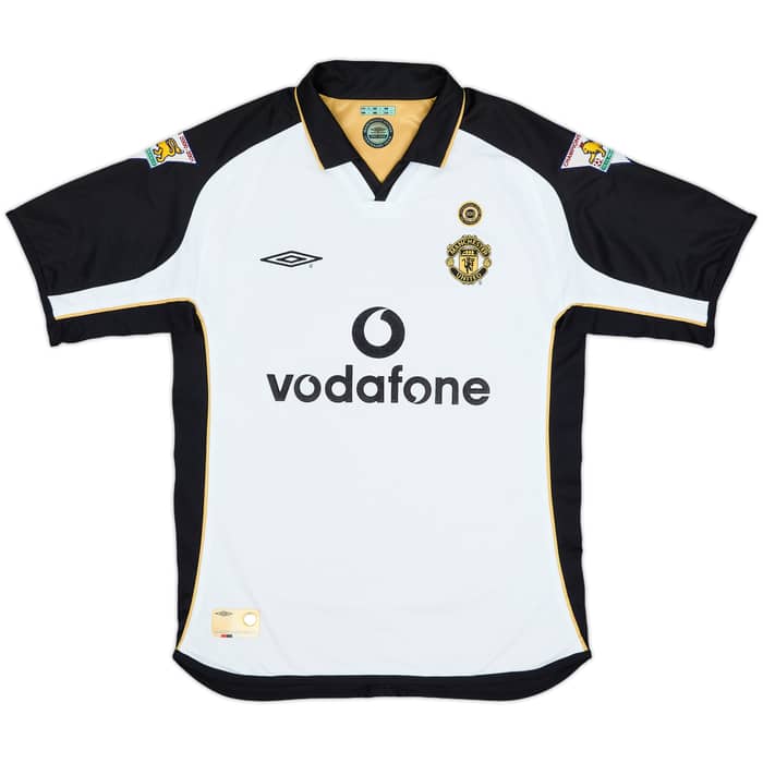 2001-02 Manchester United Centenary Away/Third Shirt Veron #4 - 9/10 - (M)