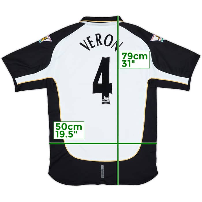 2001-02 Manchester United Centenary Away/Third Shirt Veron #4 - 9/10 - (M)