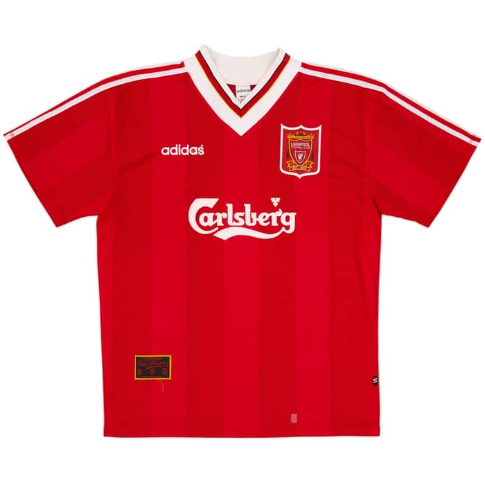 1995-96 Liverpool Home Shirt Rush #9 - 7/10 - (XL)