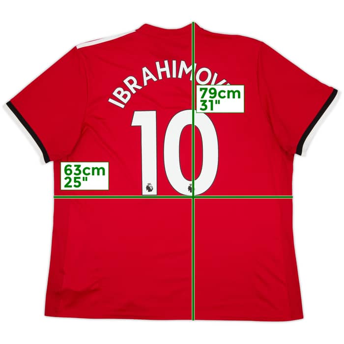 2017-18 Manchester United Home Shirt Ibrahimovic #10 - 5/10 - (XXL)