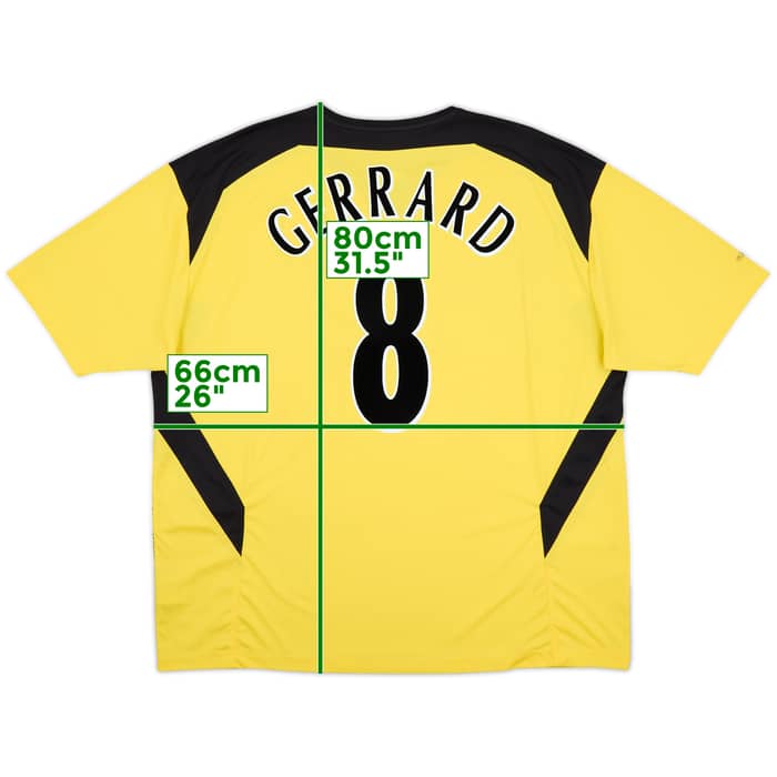 2004-06 Liverpool Away Shirt Gerrard #8 - 4/10 - (XXL)