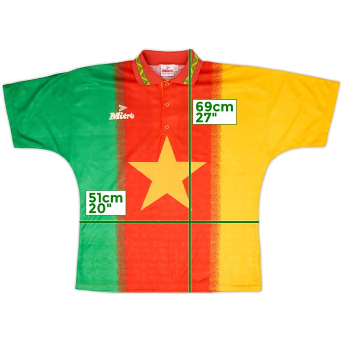 1994-95 Cameroon Home Shirt - 8/10 - (XL)
