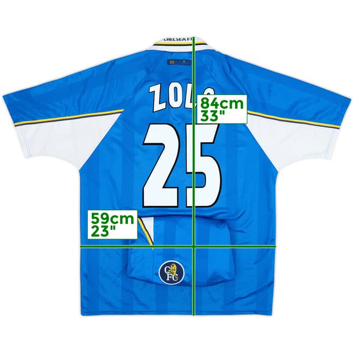 1997-99 Chelsea Shirt & Shorts Zola #25 - 8/10 - (XL)