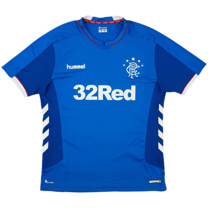 2018-19 Rangers Home Shirt - 8/10 - (XL)