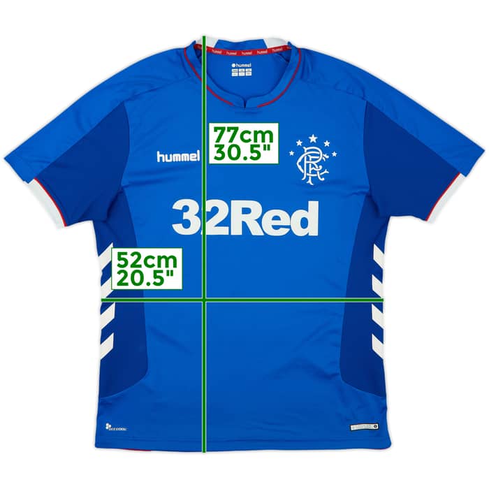 2018-19 Rangers Home Shirt - 8/10 - (XL)
