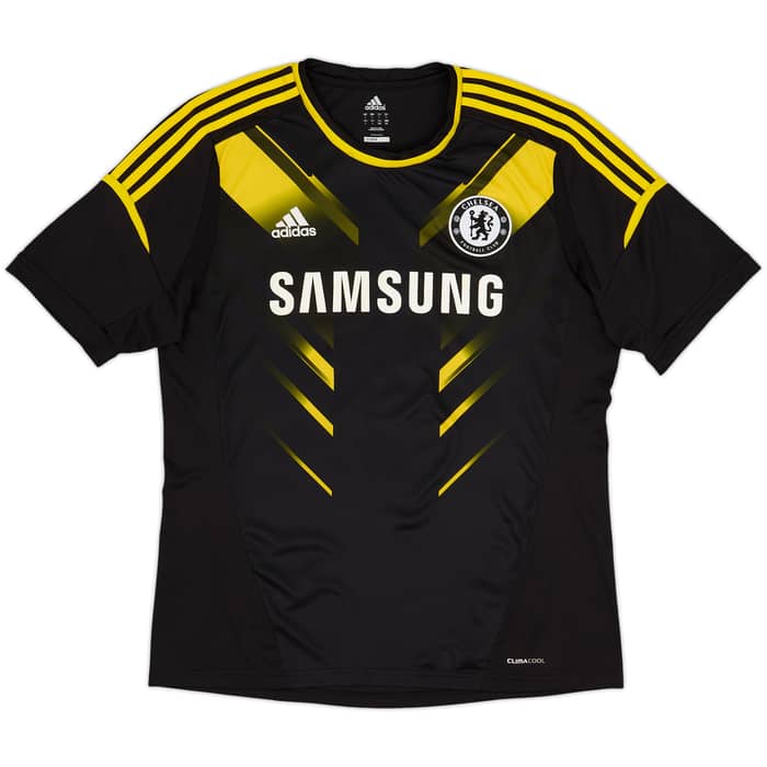 Camiseta de la tercera equipación del Chelsea 2012-13 Luiz #4 - 6/10 - (L)