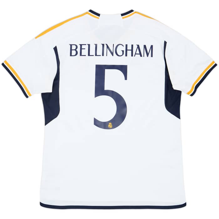 2023-24 Real Madrid Home Shirt Bellingham #5 - 9/10 - (XL)