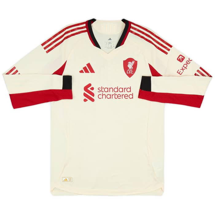 2025-26 Liverpool Authentic Away L/S Shirt Wirtz #7
