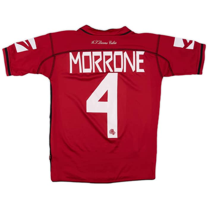 2006-07 Livorno Home Shirt Morrone #4 - 8/10 - (XS)