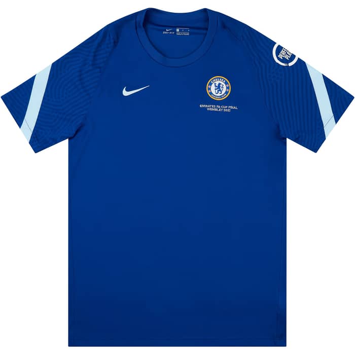 2020-21 Chelsea Player Issue Polo T-Shirt 'Final Wembley 2021'