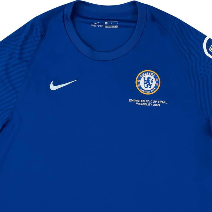 2020-21 Chelsea Player Issue Polo T-Shirt 'Final Wembley 2021'