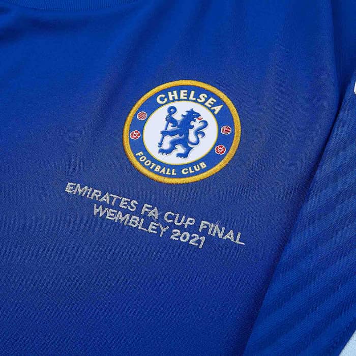 2020-21 Chelsea Player Issue Polo T-Shirt 'Final Wembley 2021'