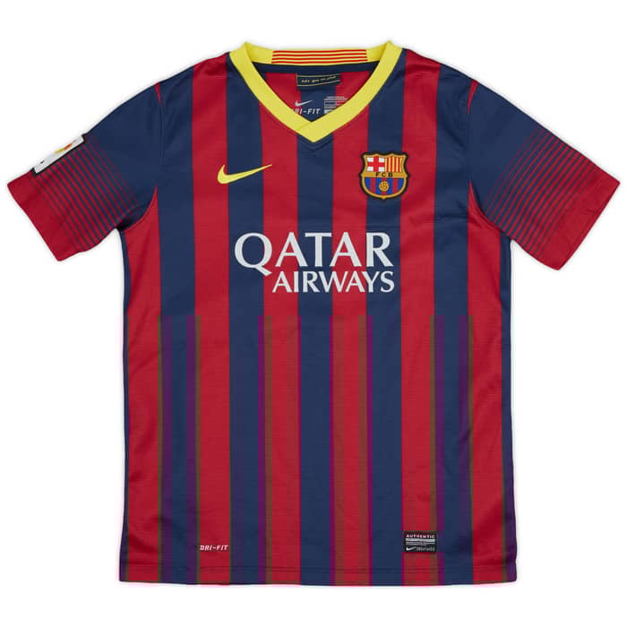 2013-14 Barcelona Home Shirt - 7/10 - (L.Boys)