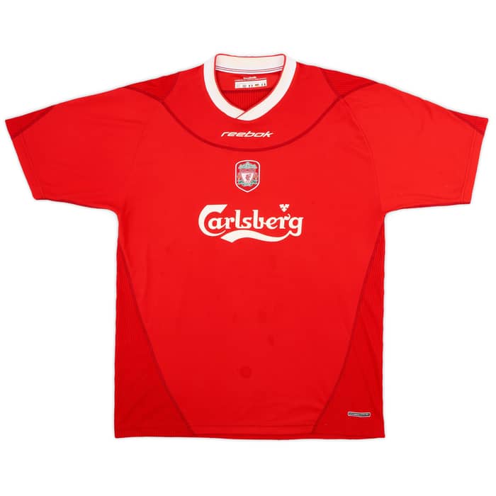 2002-04 Liverpool Home Shirt Gerrard #17 - 6/10 - (L)