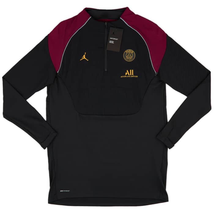 2020-21 Paris Saint-Germain x Air Jordan Player Issue Vaporknit 1/4 Zip Training Top