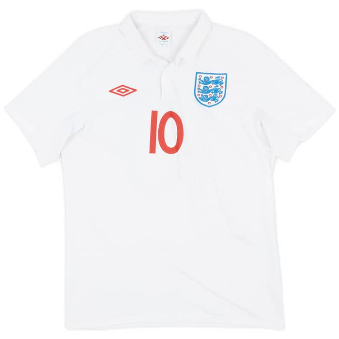 2009-10 England Home Shirt Rooney #10 - 7/10 - (M)