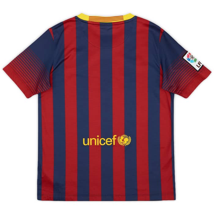 2013-14 Barcelona Home Shirt - 6/10 - (L.Boys)