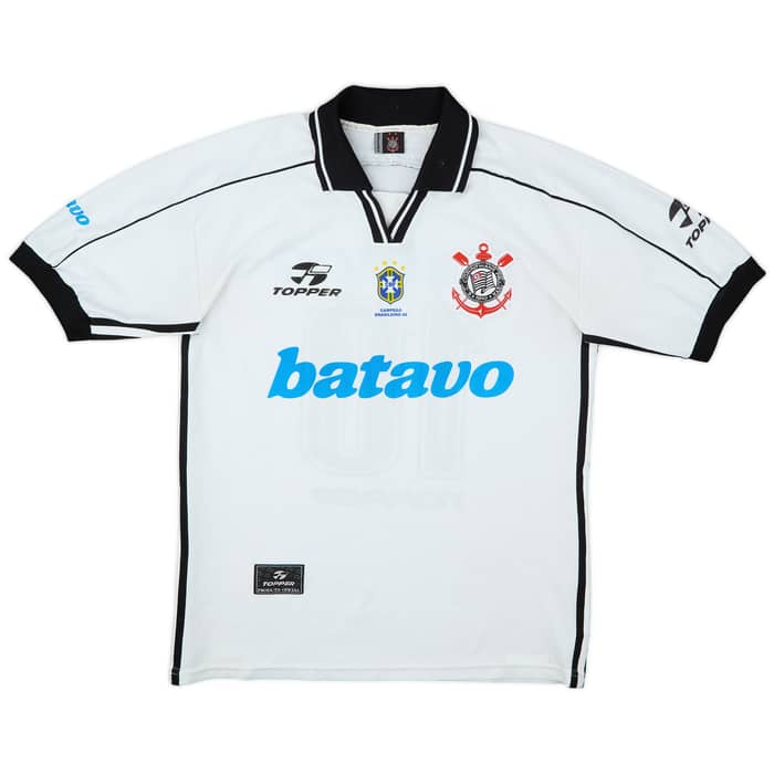 1999 Corinthians Home Shirt #10 - 7/10 - (L)