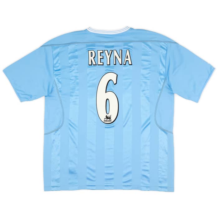 2003-04 Manchester City Home Shirt Reyna #6 (XL)