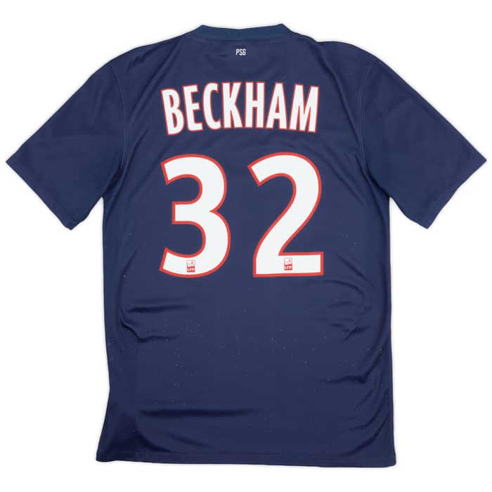 2012-13 Paris Saint-Germain Home Shirt Beckham #32 - 7/10 - (S)