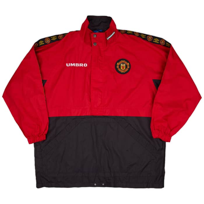 1994-95 Manchester United Umbro Hooded Rain Jacket - 7/10 - (M)