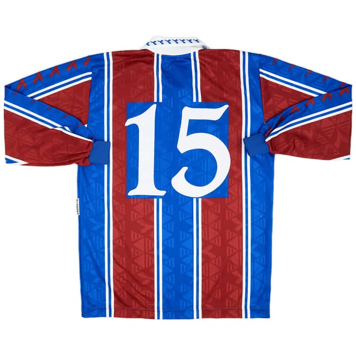 1995-96 Rapid Vienna Away L/S Shirt #15 - 6/10 - (XL)