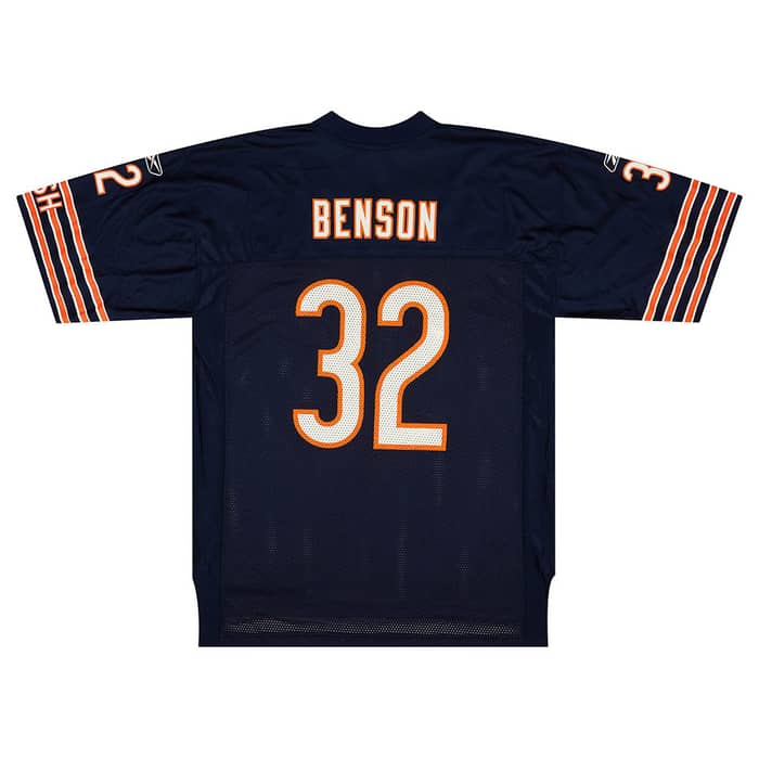 2005-06 Chicago Bears Benson #32 Reebok On Field Jersey (Home) L