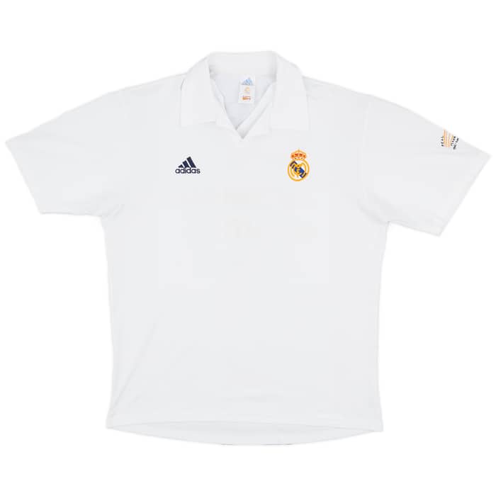 2001-02 Real Madrid Home Shirt Figo #10 - 4/10 - (XL)