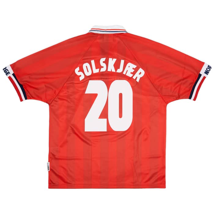 1998-00 Norway Home Shirt Solskjaer #20 (L)