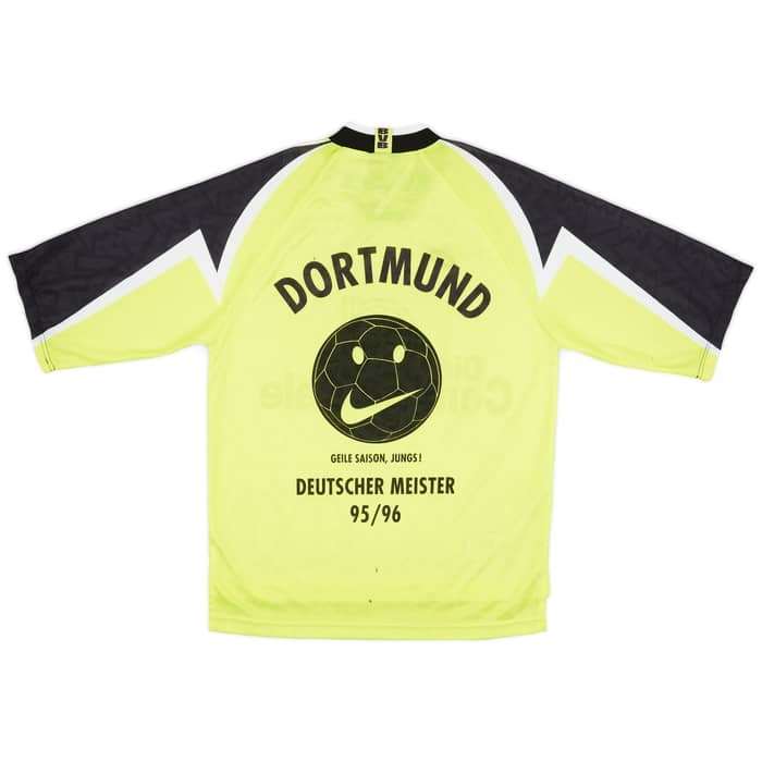 1995-96 Borussia Dortmund 'Deutscher Meister' Home Shirt - 7/10 - (S)