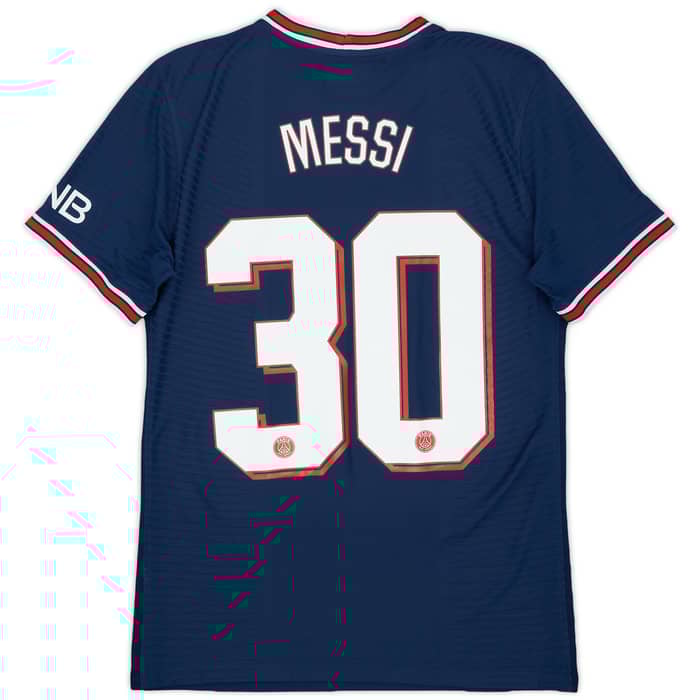 2021-22 Paris Saint-Germain Authentic Home Shirt Messi #30 - 10/10 - (S)