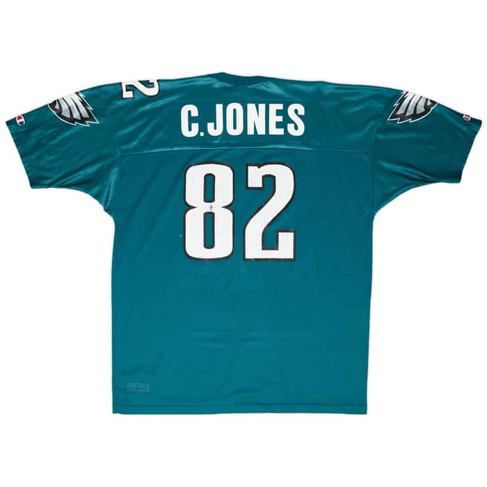 1996-97 Philadelphia Eagles C. Jones #82 Champion Home Jersey - 8/10 - (XXL)