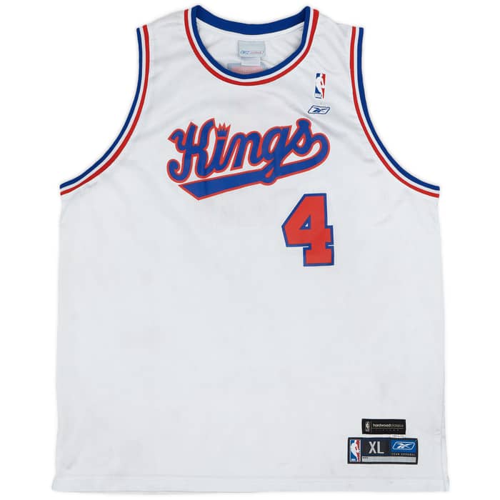 2003-04 Sacramento Kings Webber #4 Reebok Hardwood Classics Jersey - 8/10 - (XL)