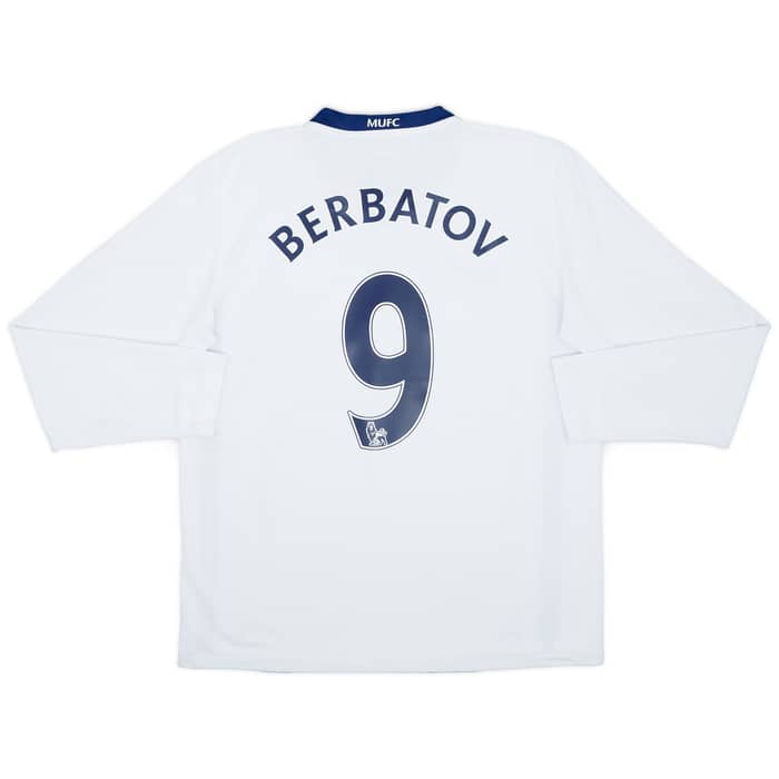 2008-10 Manchester United Away L/S Shirt Berbatov #9 - 9/10 - (M)