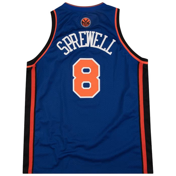 2000-01 New York Knicks Sprewell #8 Nike Swingman Jersey (Away) XXL