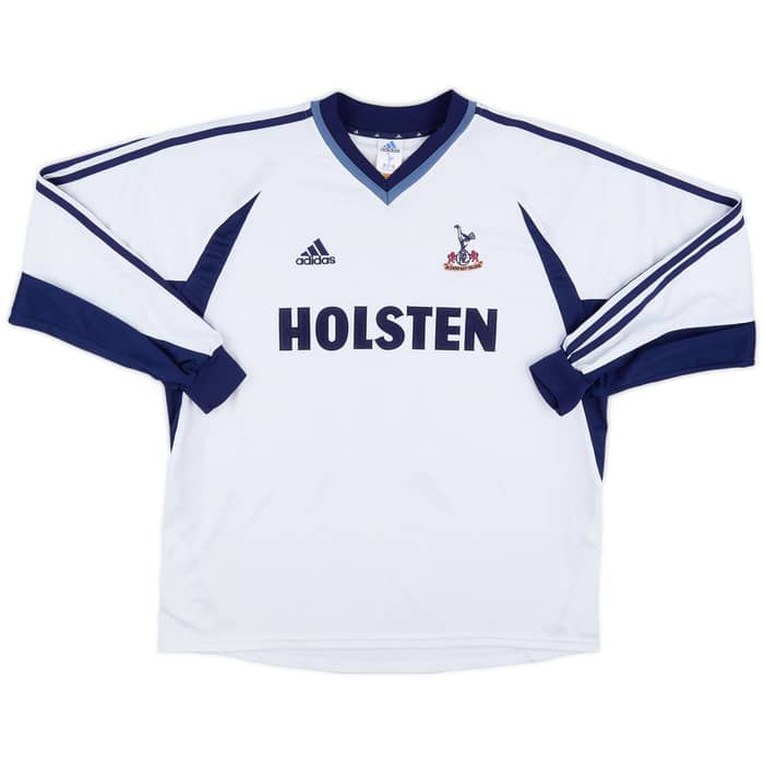 2001-02 Tottenham Home L/S Shirt Sheringham #10 - 8/10 - (XL)
