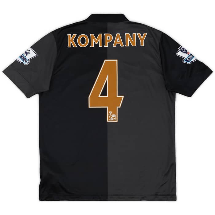 2013-14 Manchester City Away Shirt Kompany #4 - 9/10 - (XL.Boys)