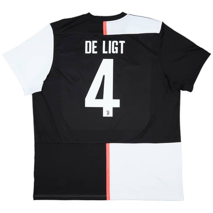2019-20 Juventus Home Shirt De Ligt #4 - 9/10 - (XXL)