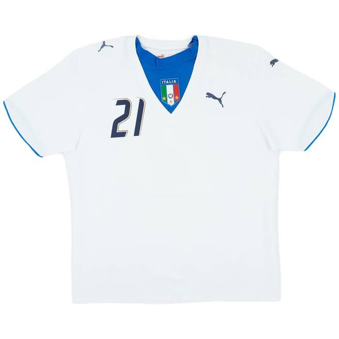 2006 Italy Away Shirt Pirlo #21 - 5/10 - (XL)