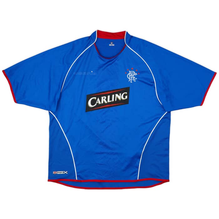 2005-06 Rangers Home Shirt Champions #05 - 4/10 - (XL)
