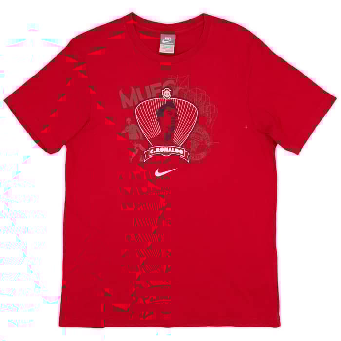 2009-10 Manchester United Nike 'C. Ronaldo #7' Graphic Tee - 9/10 - (M)