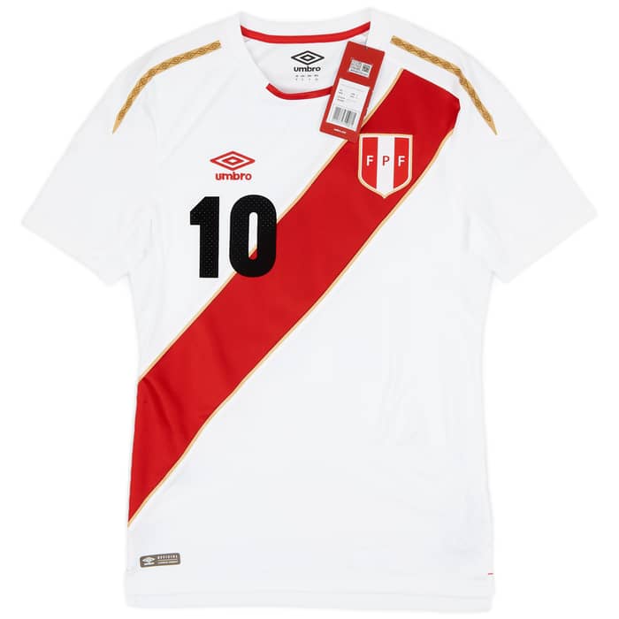 2018 Peru Home Shirt Farfan #10 (S)